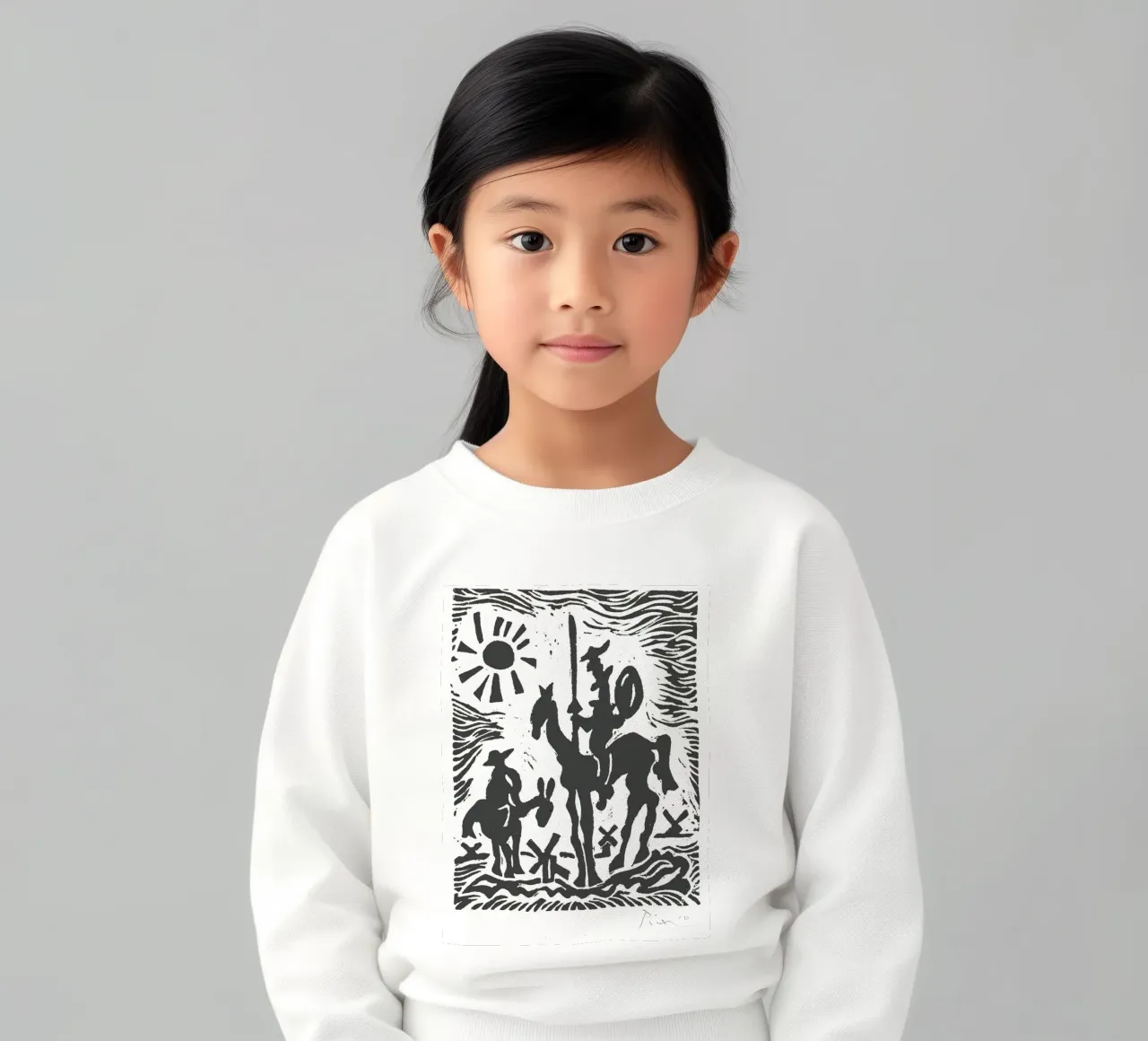 Originale Pablo Picasso Don Chisciotte felpa bambino da Mrs.Allen