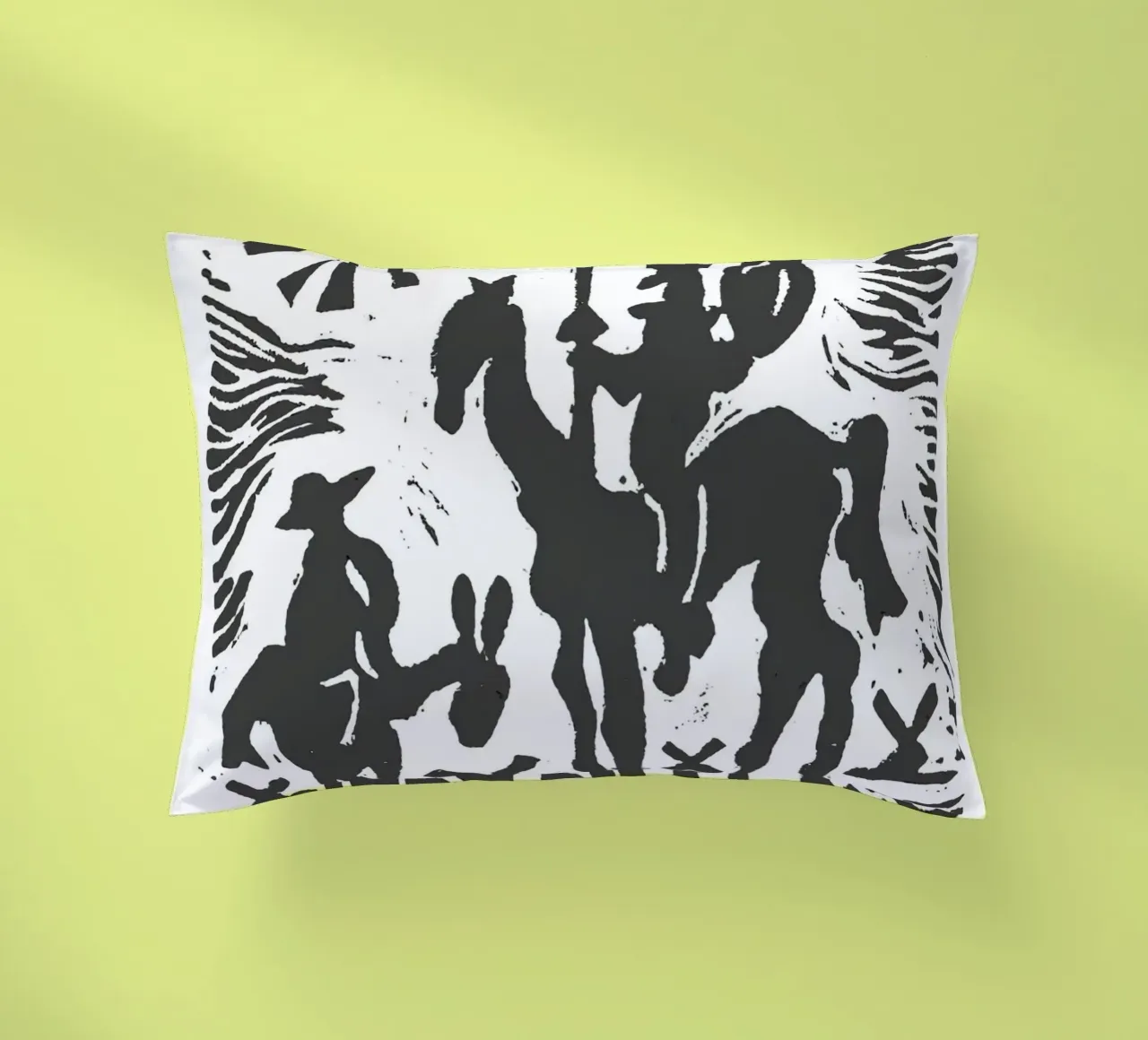 Original Pablo Picasso Don Quixote decorative cushion by Mrs.Allen