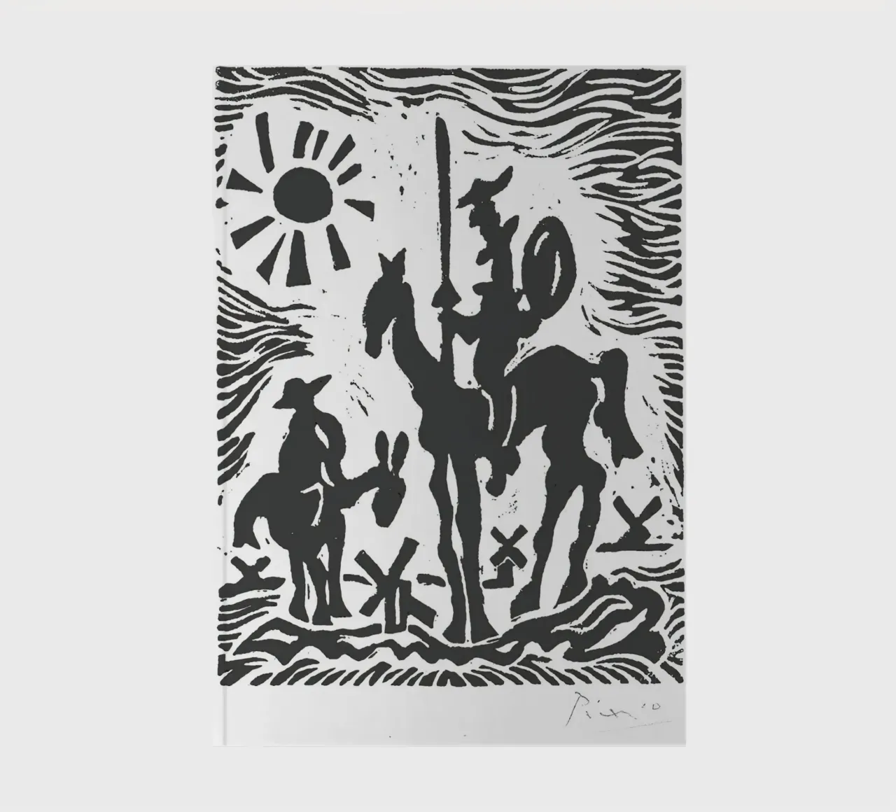 Original Pablo Picasso Don Quixote notebook by Mrs.Allen