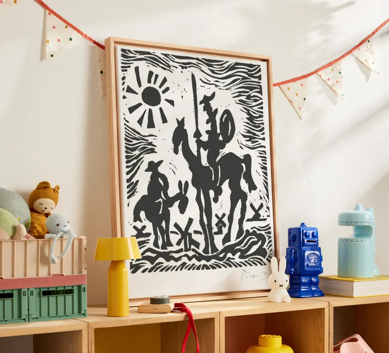 Original Pablo Picasso Don Quixote canvas by Mrs.Allen
