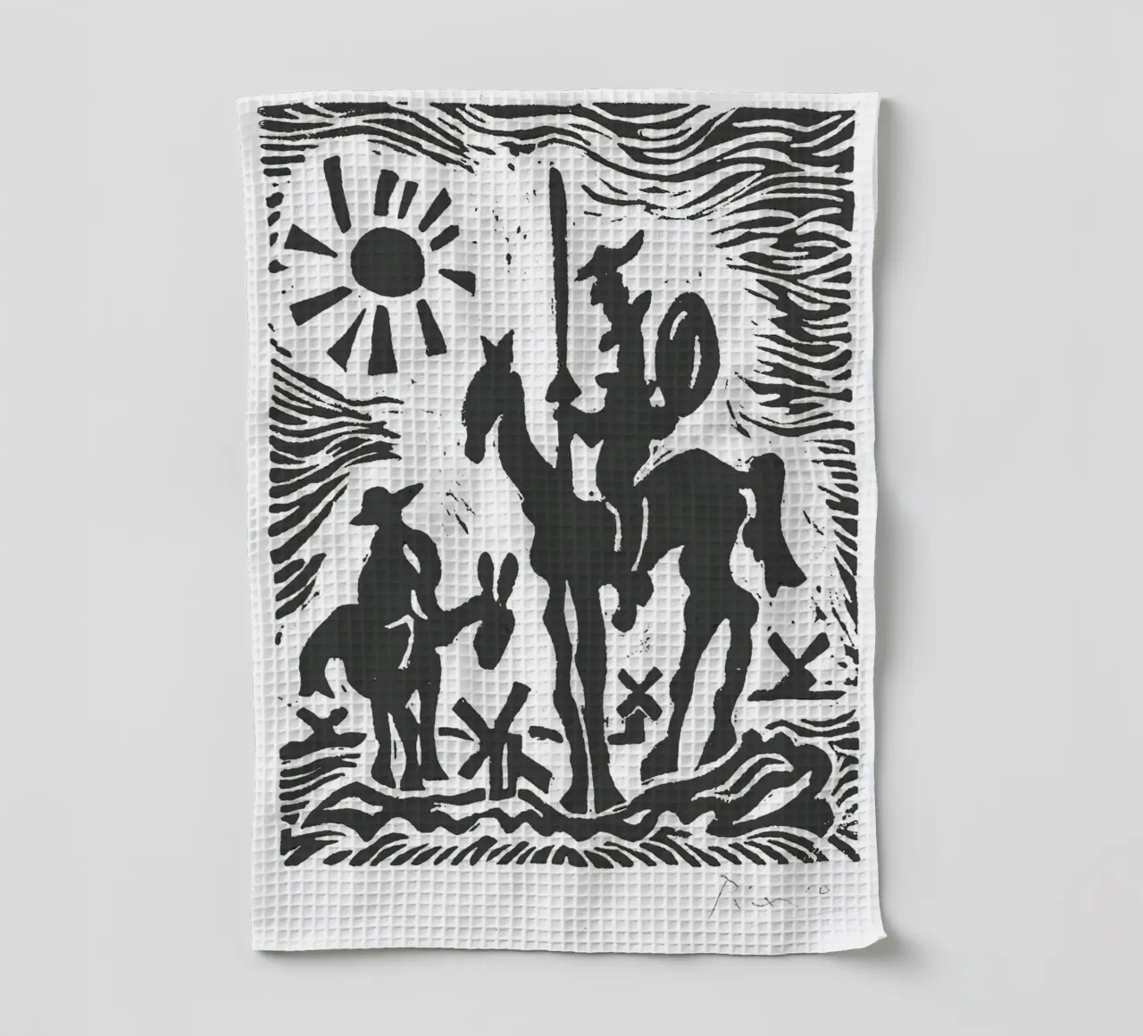 Original Pablo Picasso Don Quixote torchon de Mrs.Allen