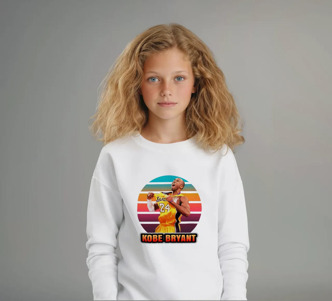 Kobe Bryant vintage felpa bambino da Lembayung art