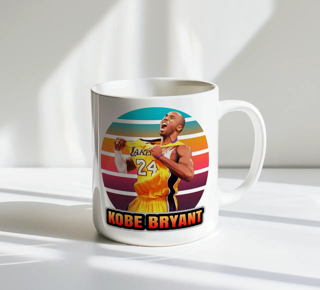 Kobe Bryant vintage tazza in ceramica da Lembayung art