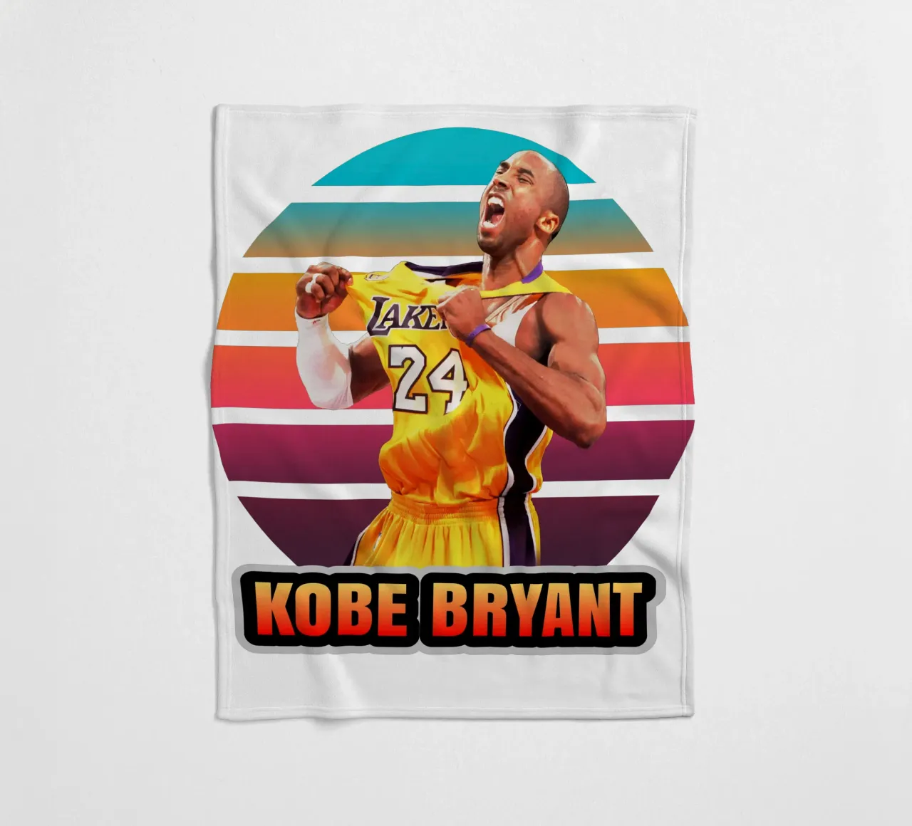 Kobe Bryant vintage coperta in pile da Lembayung art