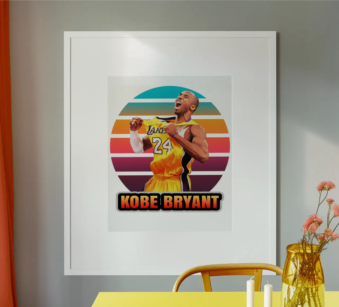 Kobe Bryant vintage poster da Lembayung art