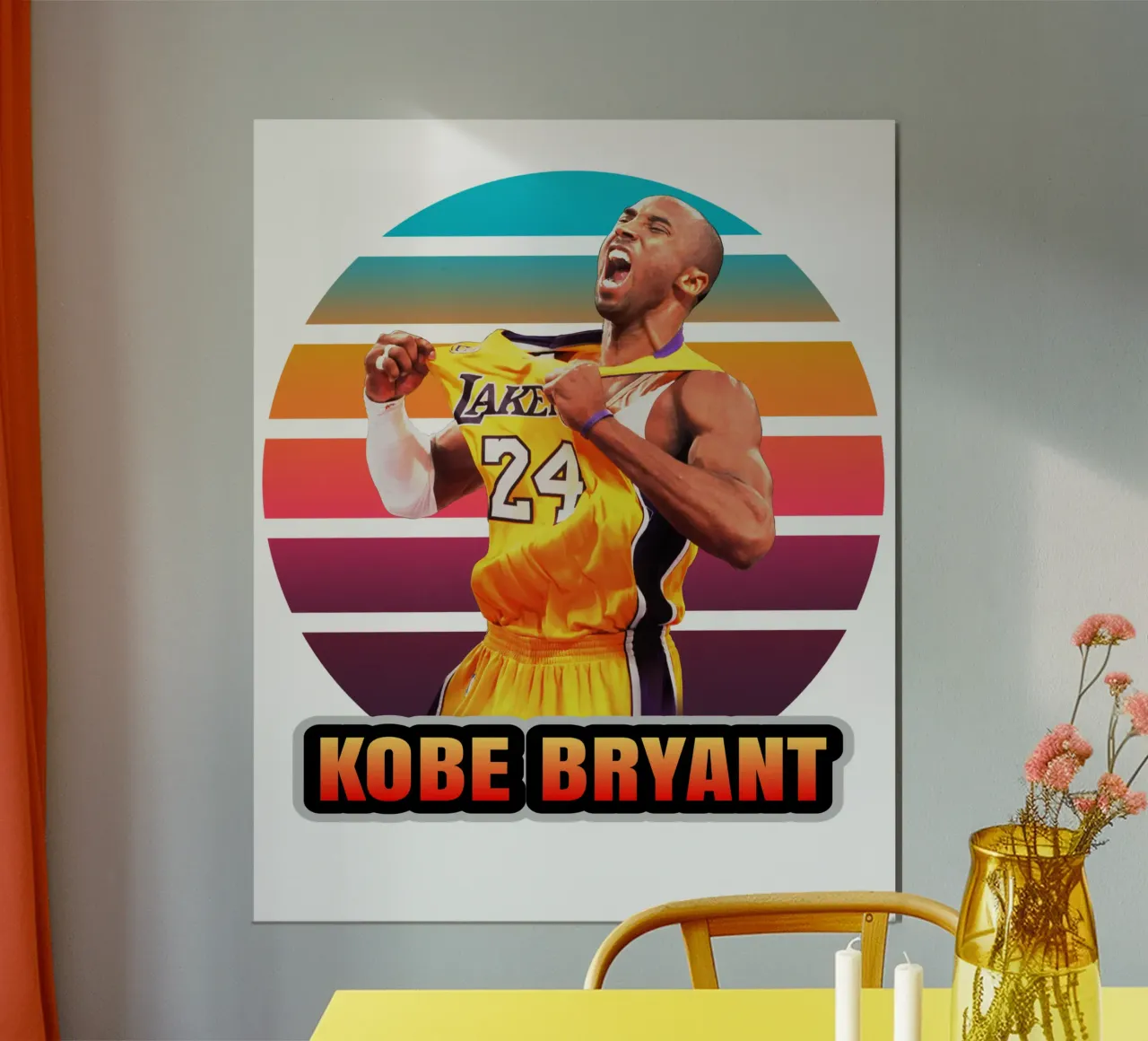 Kobe Bryant vintage poster da Lembayung art