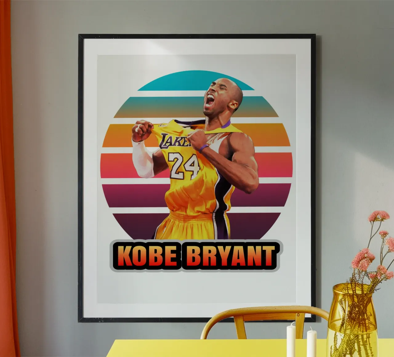 Kobe Bryant vintage poster da Lembayung art