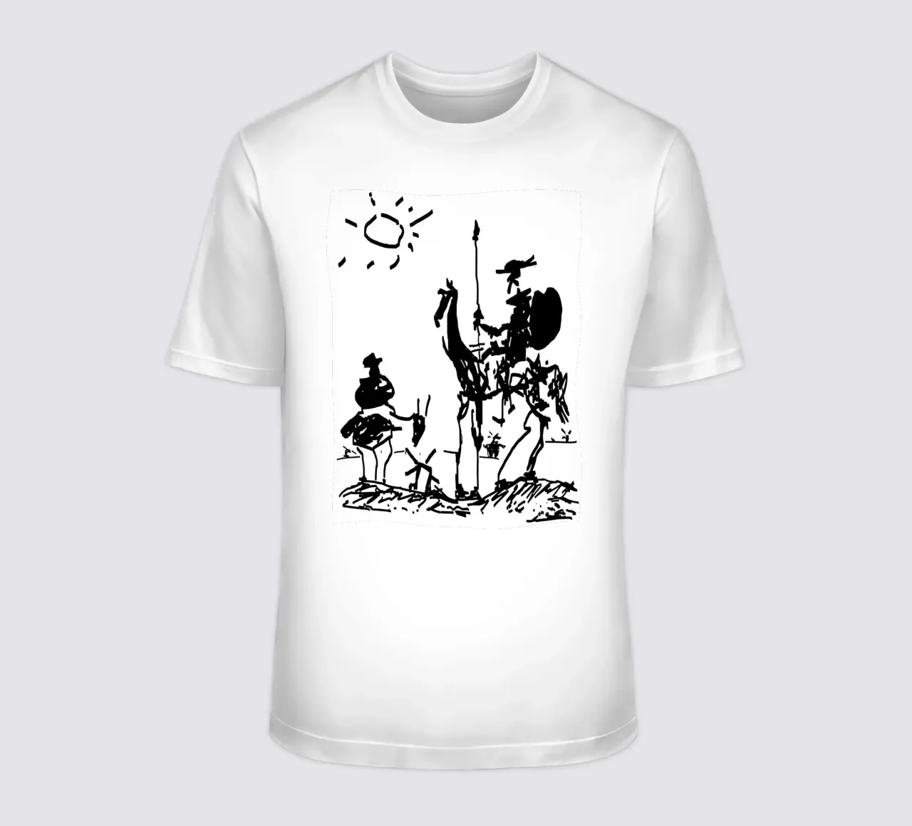 Pablo Picasso Don Chisciotte t-shirt da Mrs.Allen