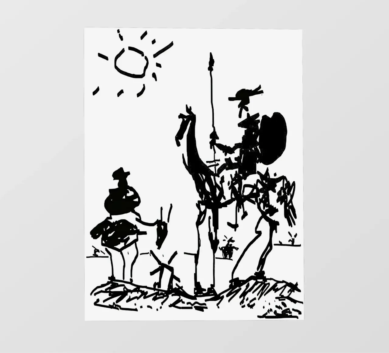 Pablo Picasso Don Chisciotte telo in pvc da Mrs.Allen