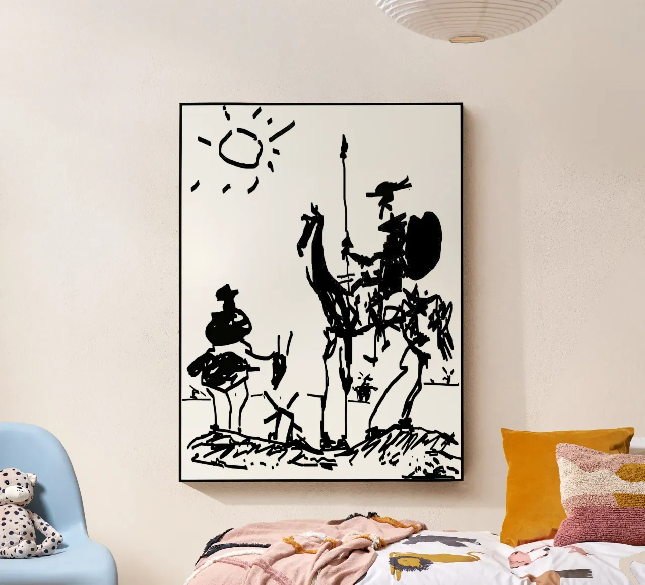 Pablo Picasso Don Chisciotte plexiglass da Mrs.Allen