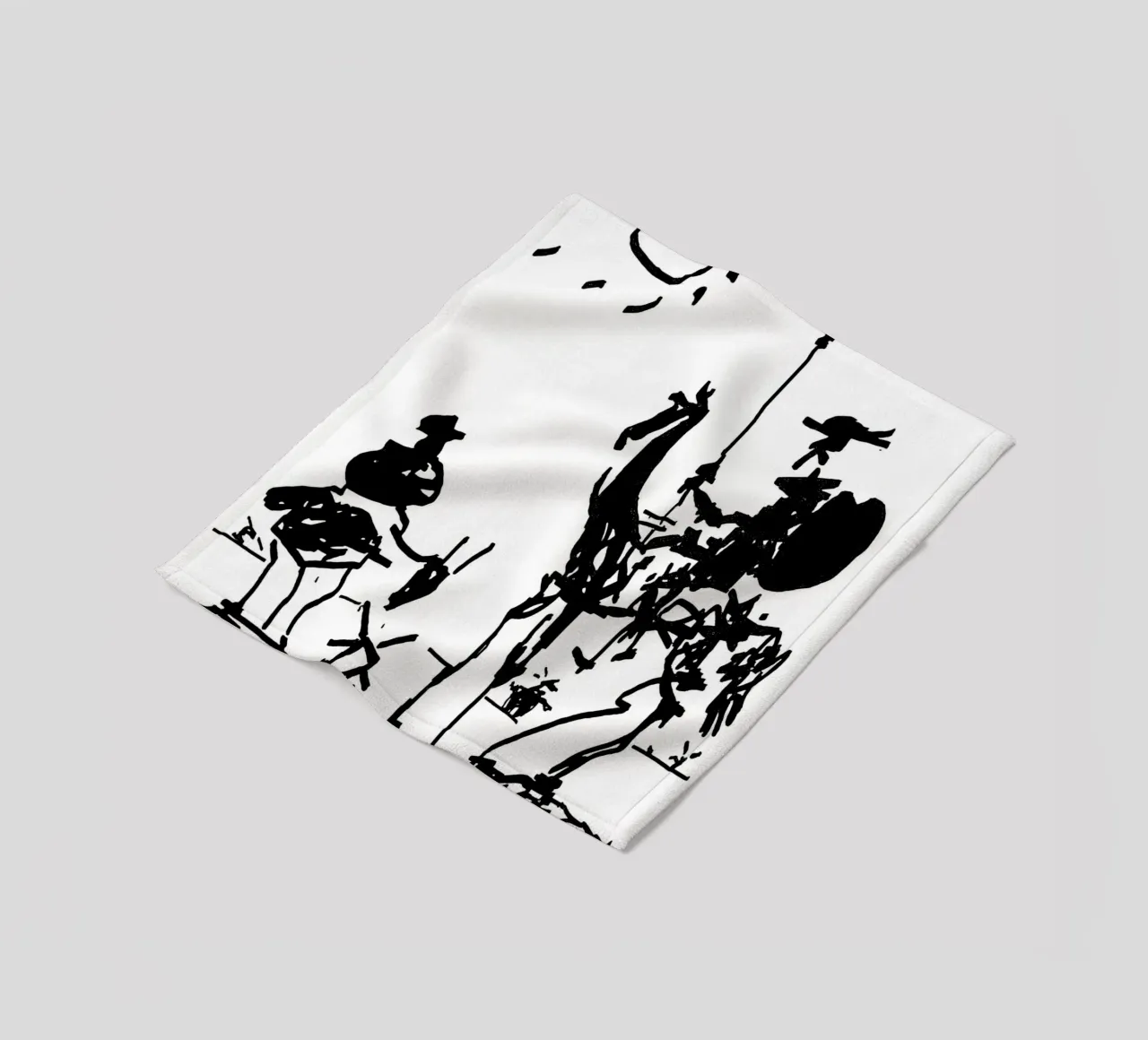 Pablo Picasso Don Quixote fleece blanket by Mrs.Allen