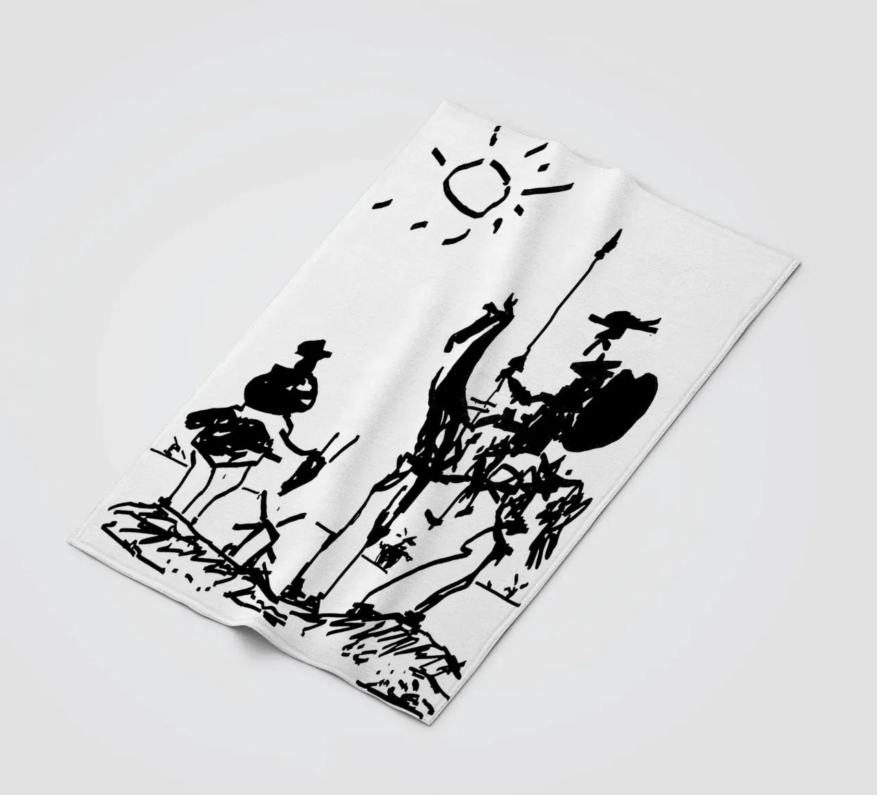 Pablo Picasso Don Quixote fleece blanket by Mrs.Allen