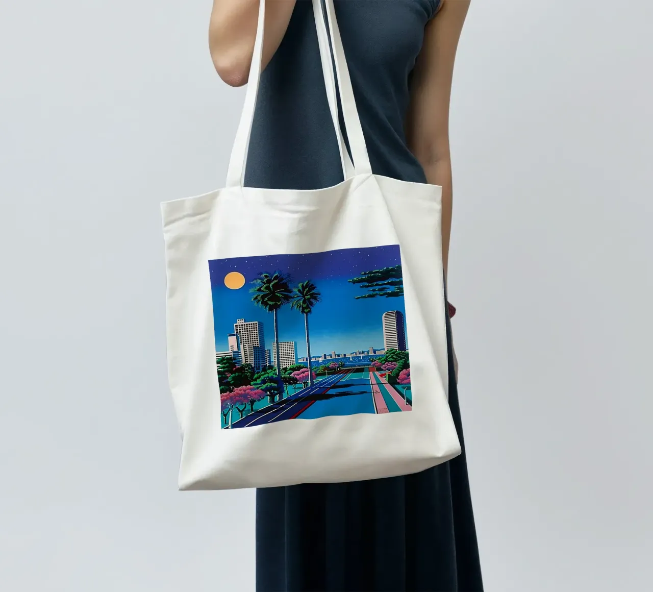 Hiroshi Nagai La città borsa in juta da THE CAROLINE