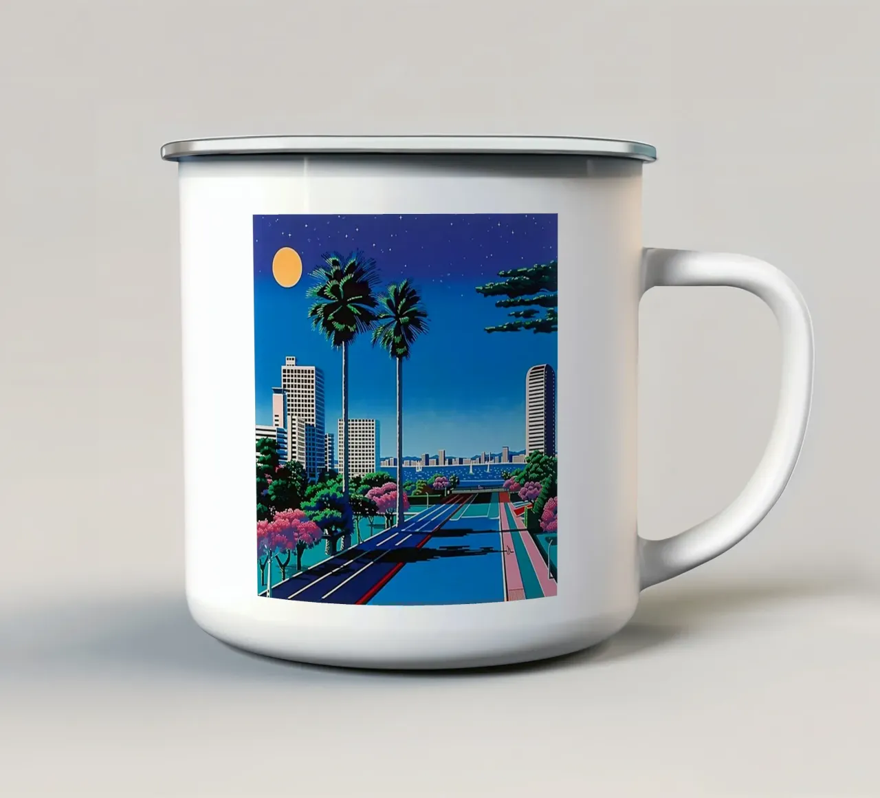 Hiroshi Nagai La città tazza in smalto da THE CAROLINE