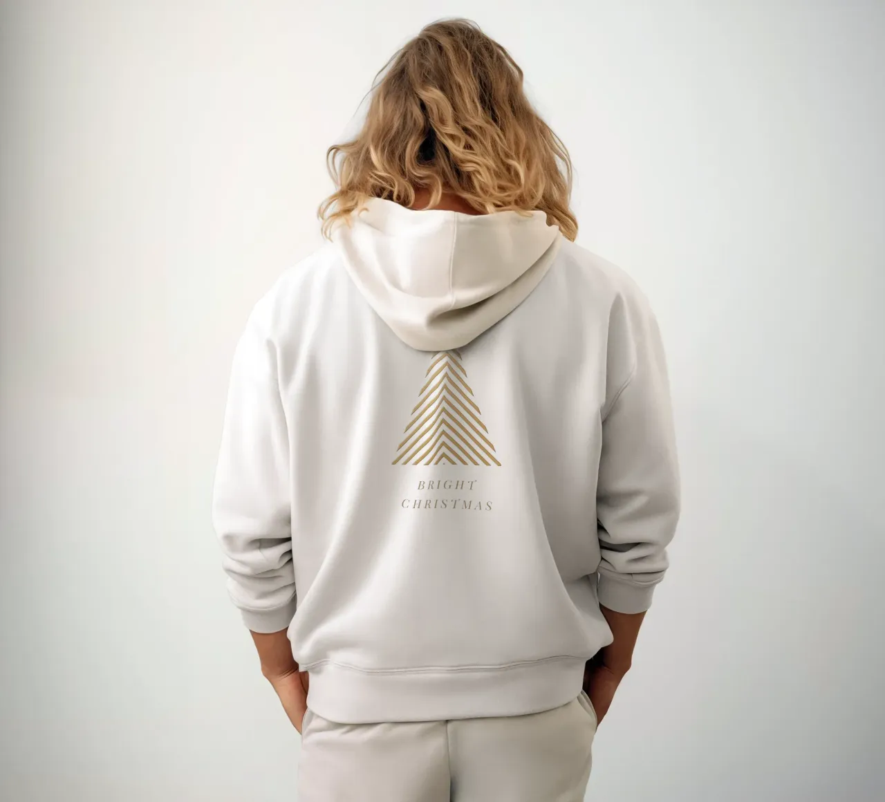Geometric Christmas felpa con cappuccio da Kartenliebe