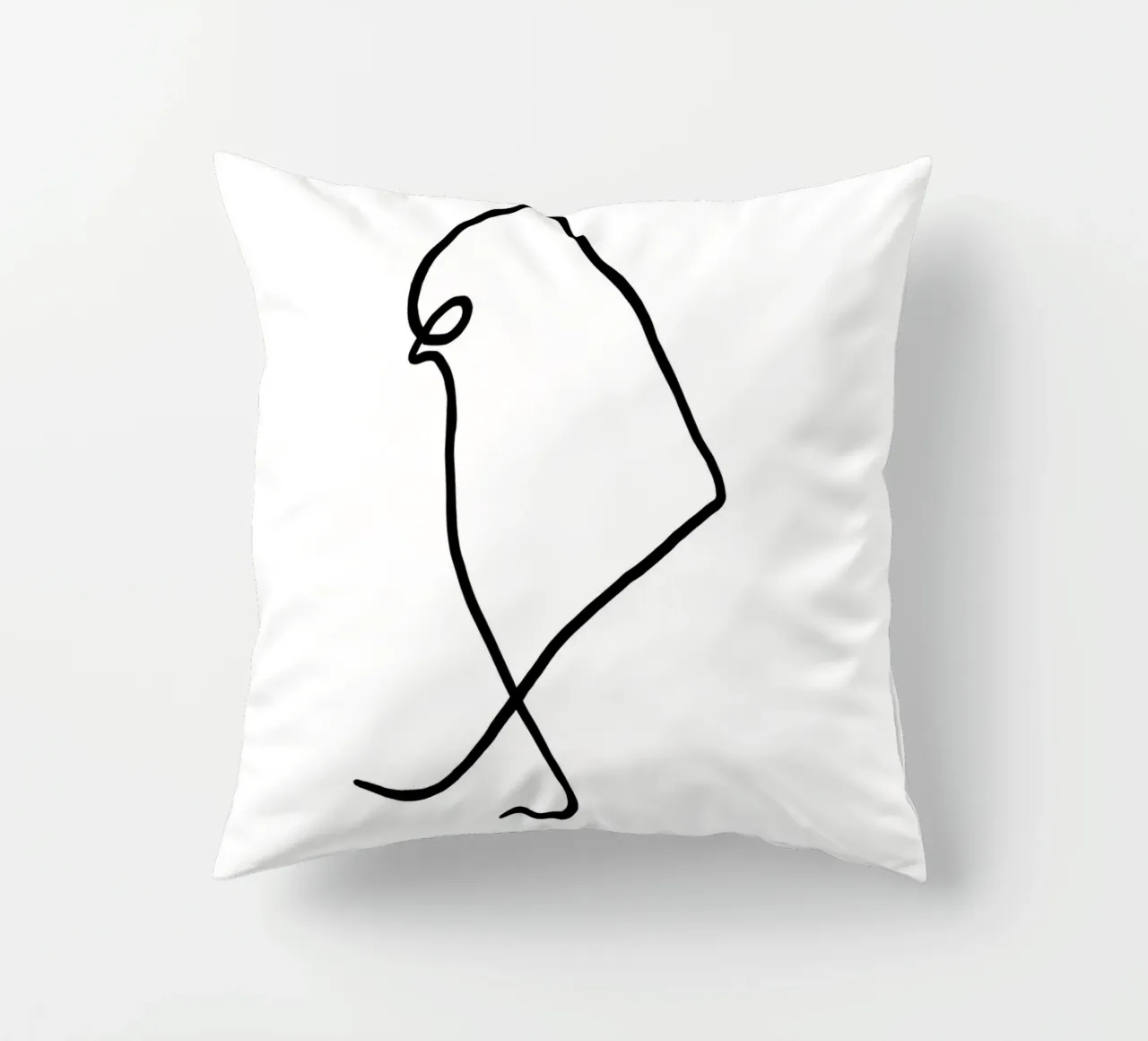 Pablo Picasso - Bird Sketch decorative cushion by Mrs.Allen