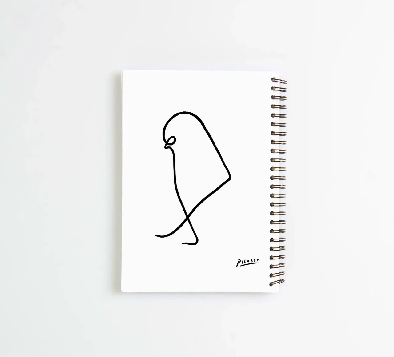 Pablo Picasso - Bird Sketch spiral notebook by Mrs.Allen