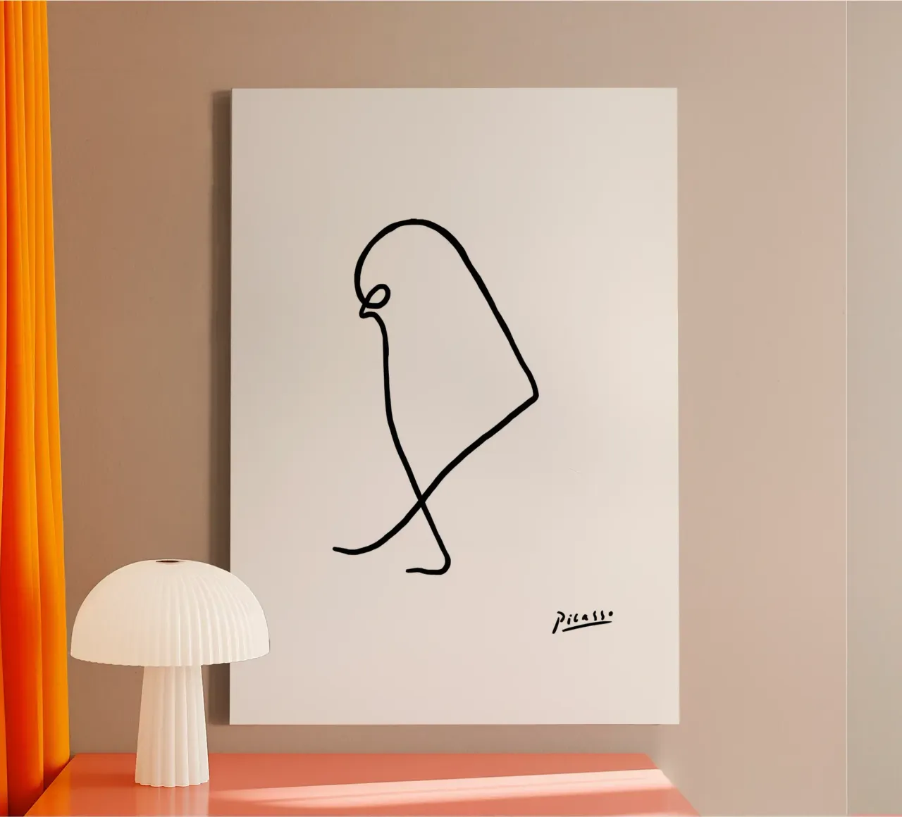Pablo Picasso - Bird Sketch canvas by Mrs.Allen