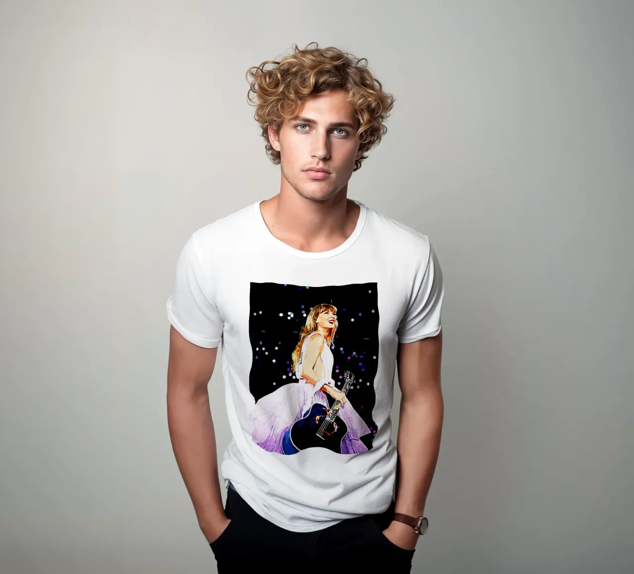 Taylor Swift 3 Arte t-shirt da music soul