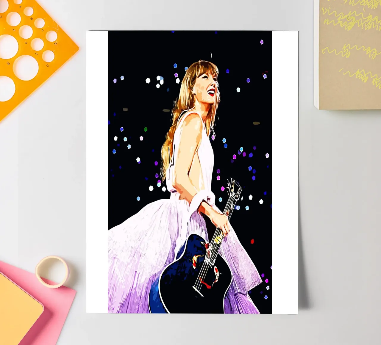 Taylor Swift 3 Kunst Stickerbogen von music soul