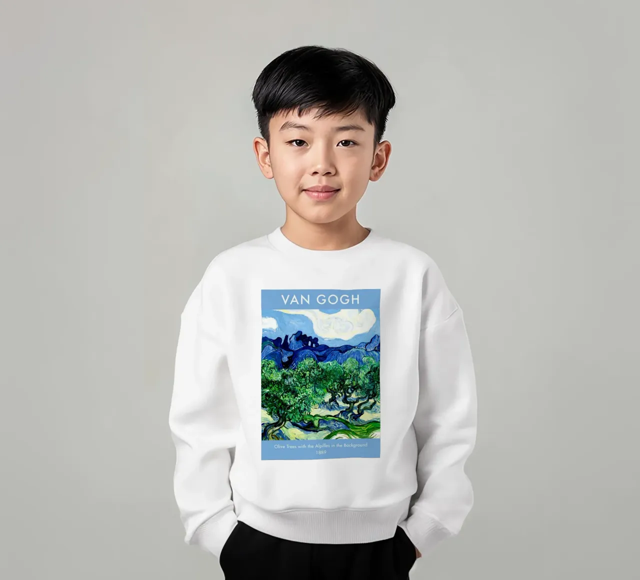 paesaggio ulivi felpa bambino da cloud shop