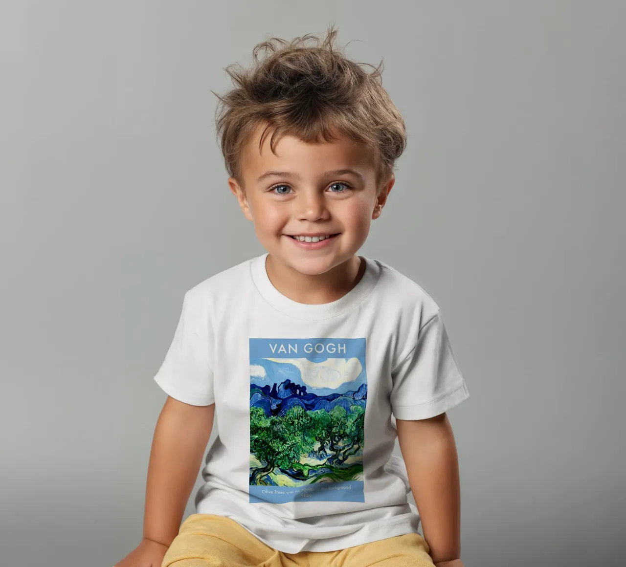 scenery olive trees kids t-shirt by cloud shop