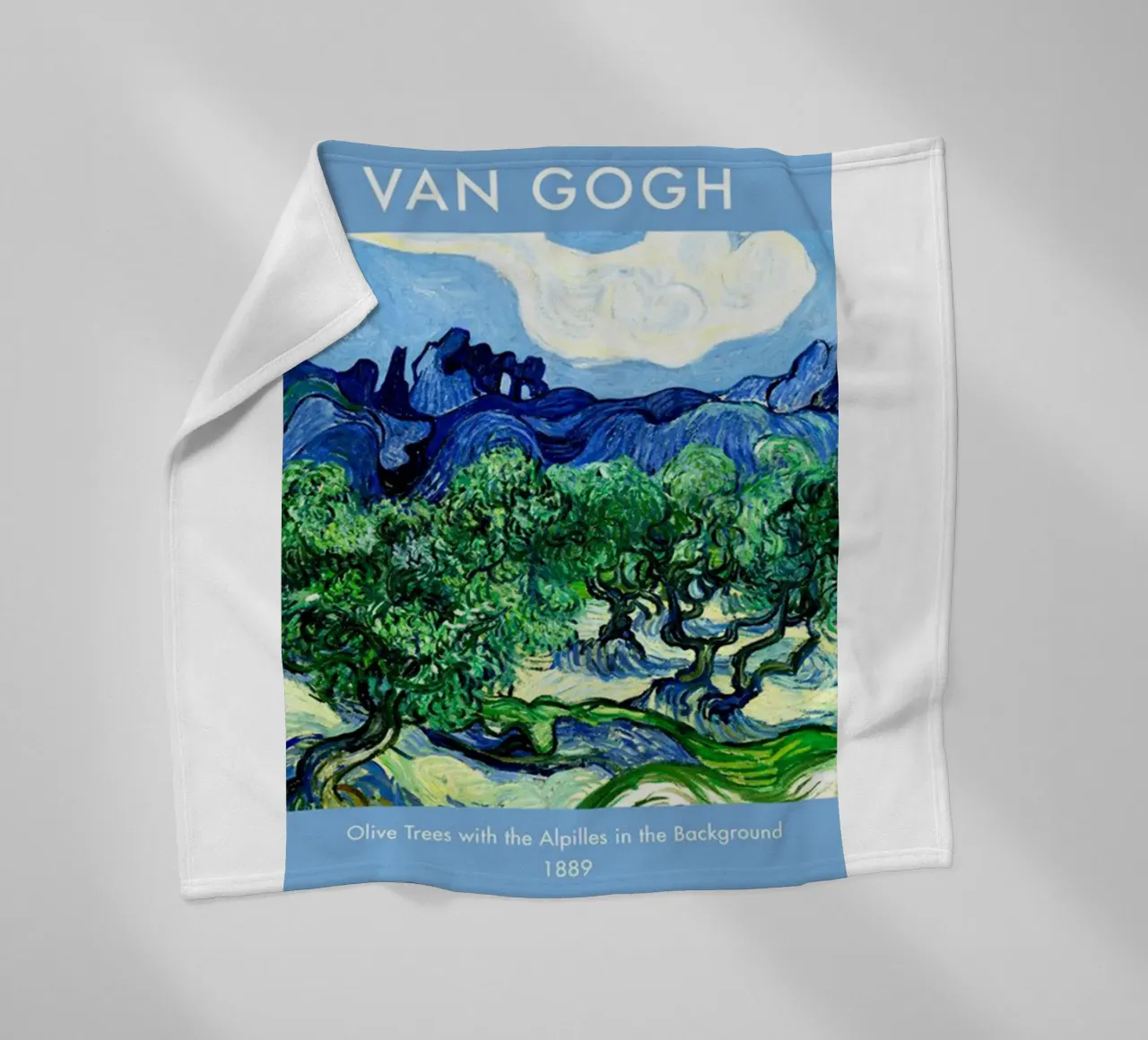 paesaggio ulivi coperta in pile da cloud shop