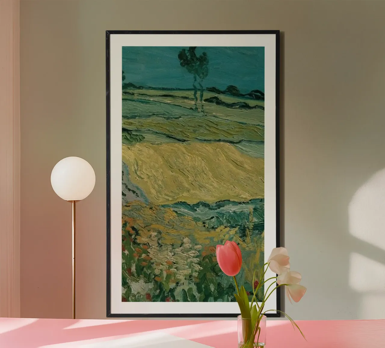 erba natura campagna poster con telaio in legno da cloud shop