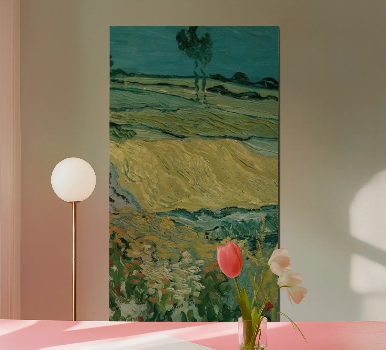 erba natura campagna poster con telaio in legno da cloud shop