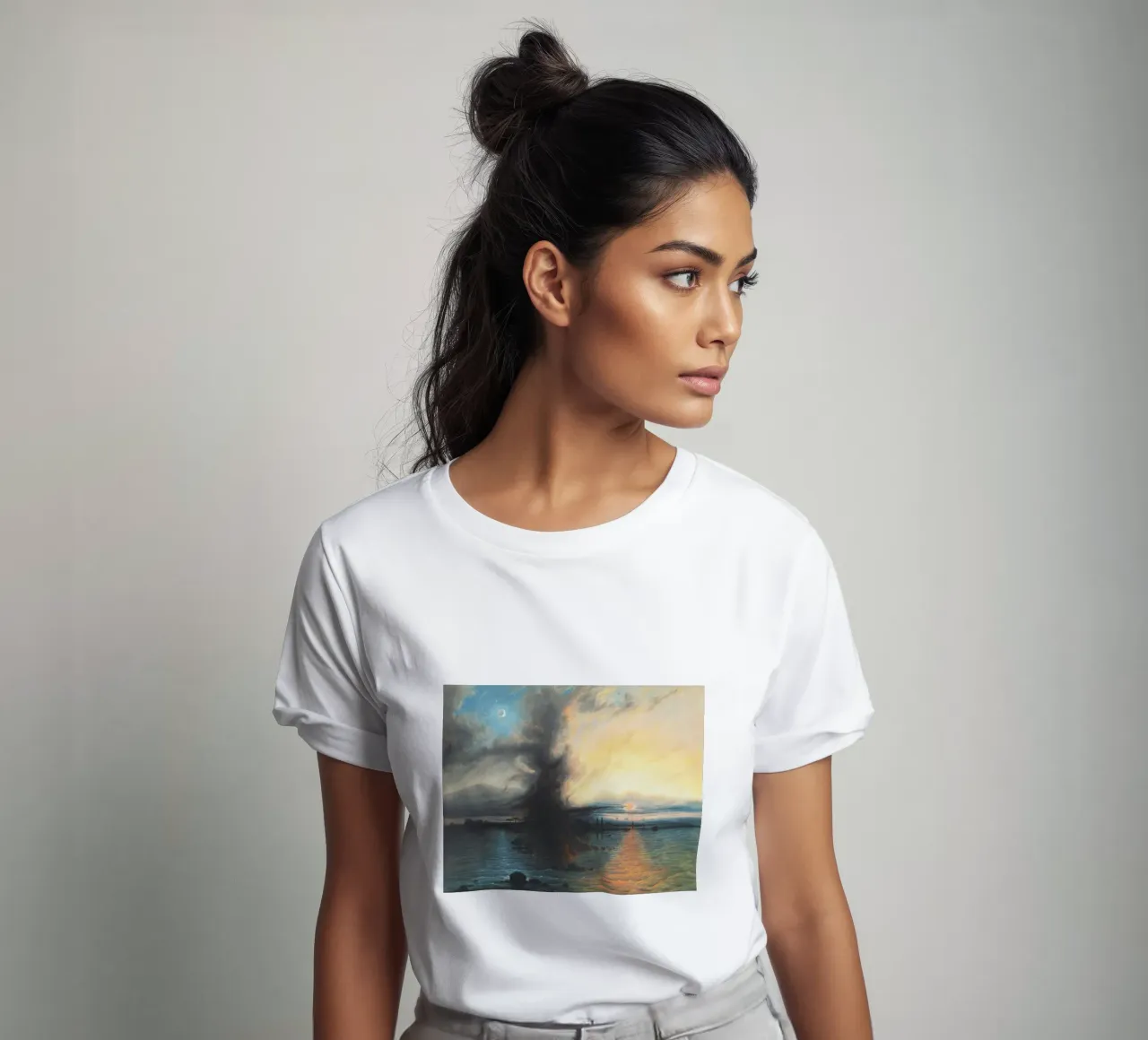 Der Fels der Erlösung (1837) von Samuel Colman T-Shirt von Venus Art
