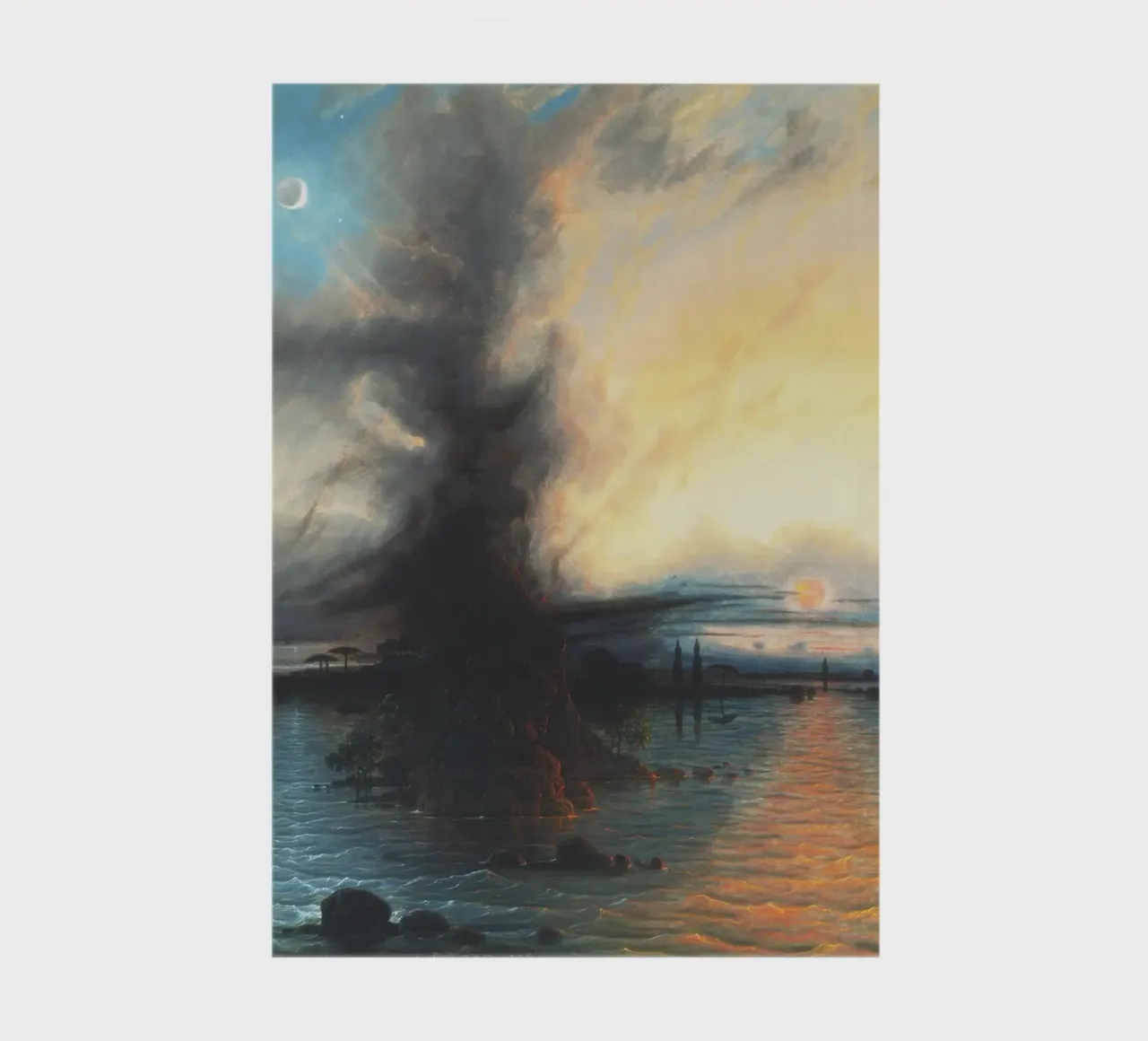 The Rock of Salvation (1837) by Samuel Colman notebook by Venus Art