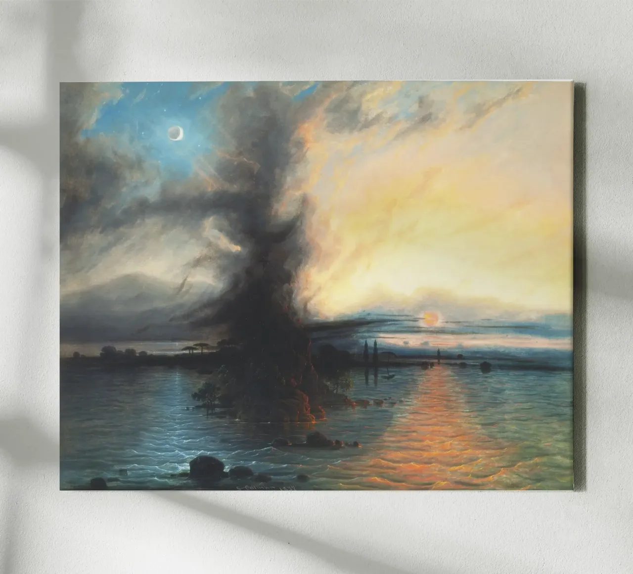The Rock of Salvation (1837) by Samuel Colman canvas by Venus Art