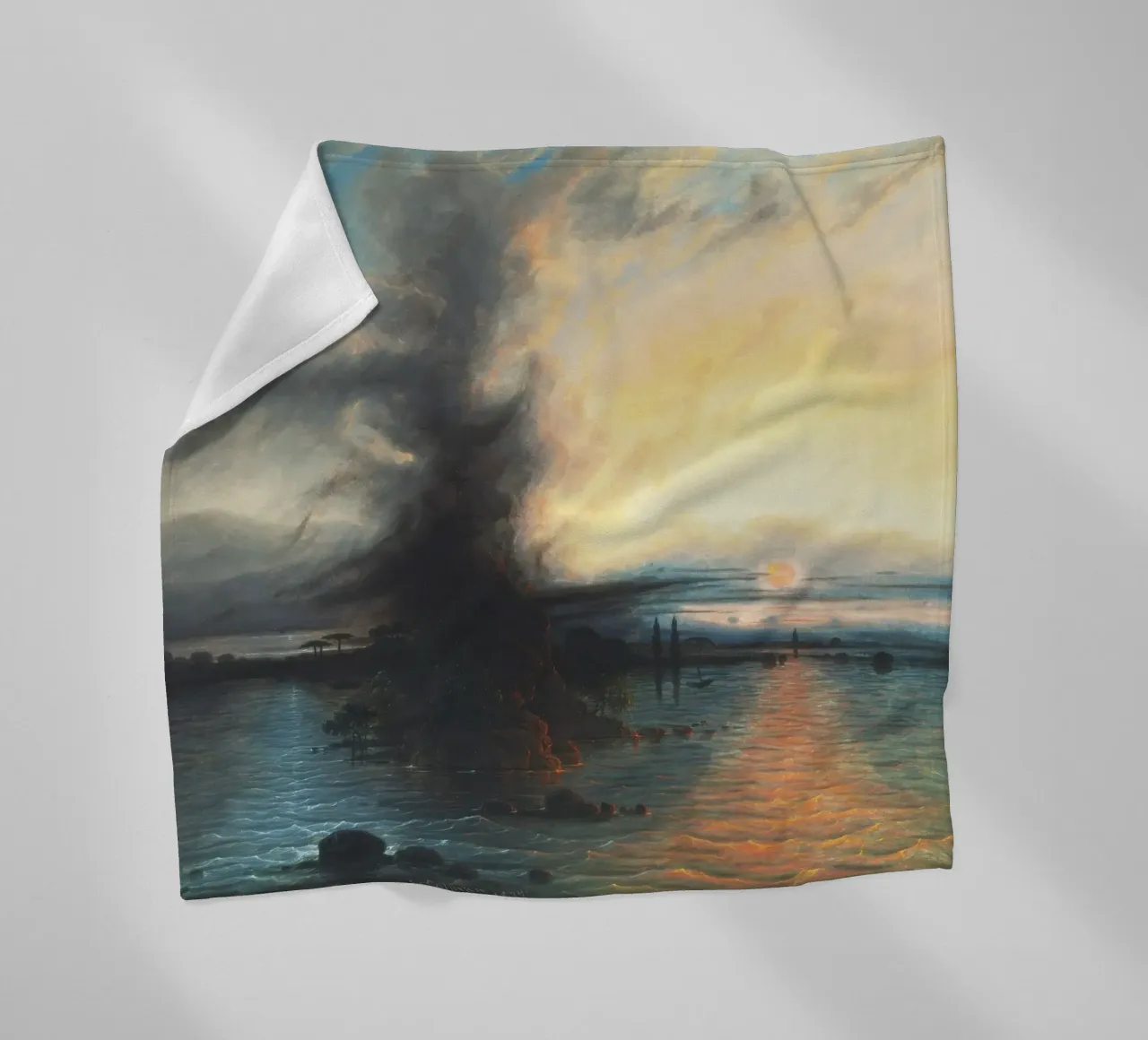 La roccia della salvezza (1837) di Samuel Colman coperta in pile da Venus Art