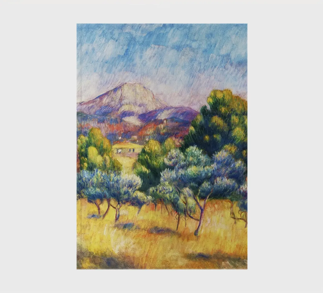 Montagne Sainte-Victoire (Landscape) (1889) by Pierre-Auguste notebook by Venus Art
