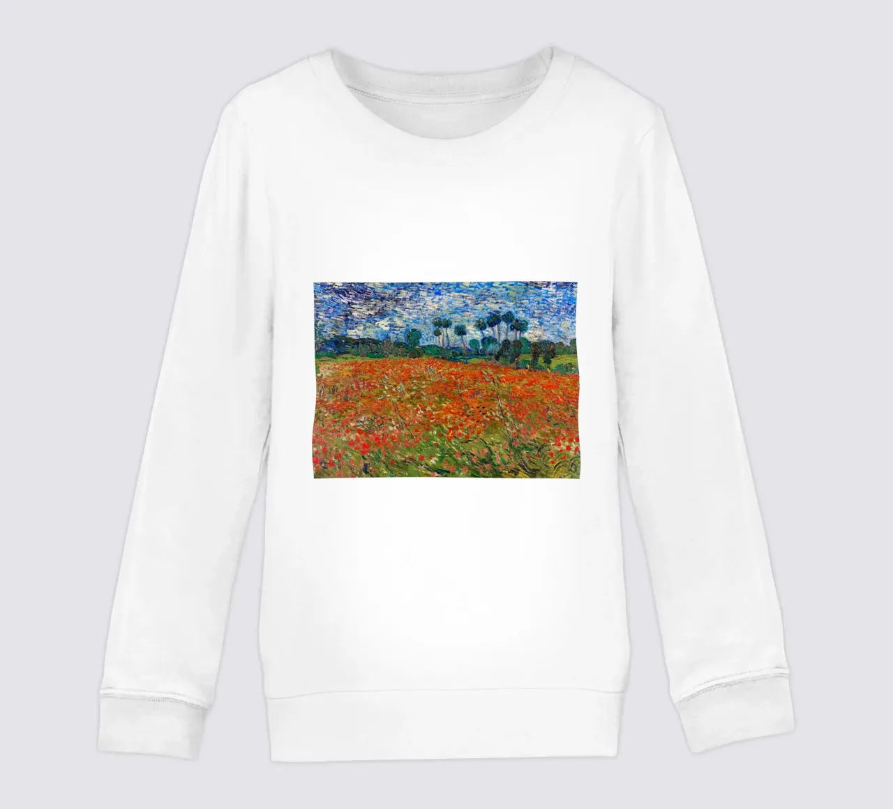 Field of poppies - Vincent van Gogh kids sweatshirt by Sylviepaint