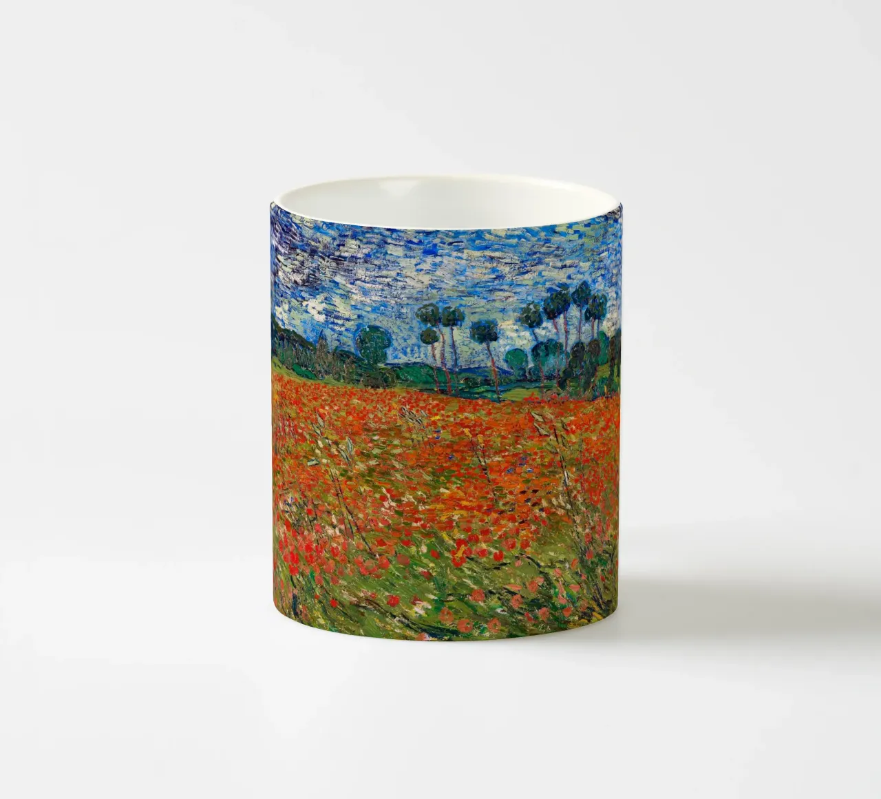 Field of poppies - Vincent van Gogh ceramic mug by Sylviepaint