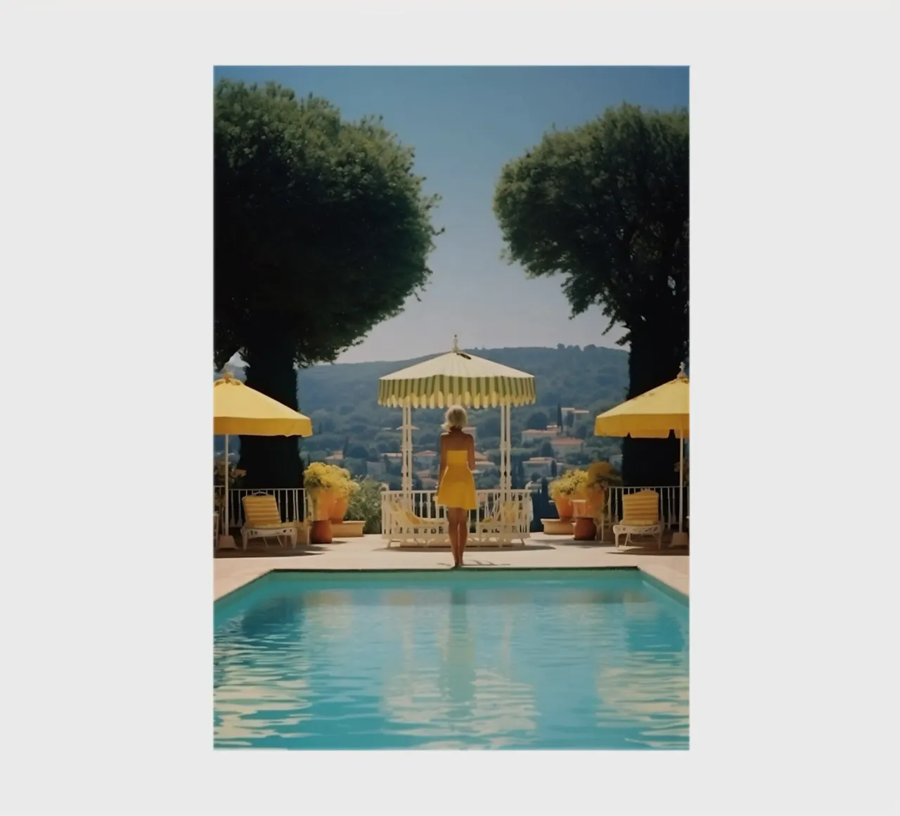 Slim Aarons Retro 60's Style 'Cannes Pool' notebook by Mrs.Pamela