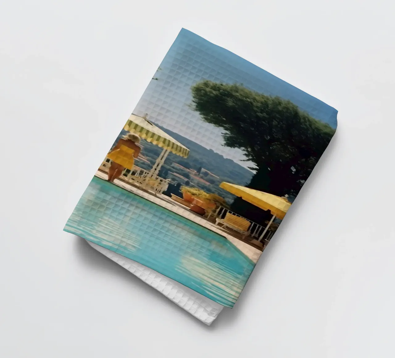 Slim Aarons, stile retrò anni '60, "Cannes Pool canovaccio da cucina da Mrs.Pamela