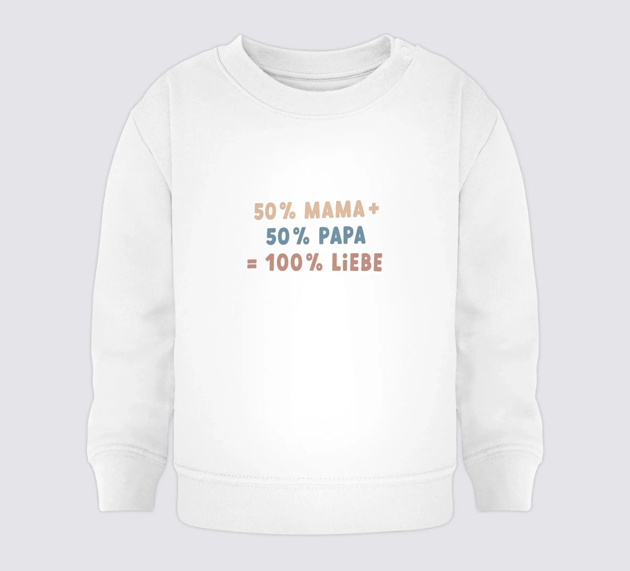 100% amore felpa neonato da Kartenliebe