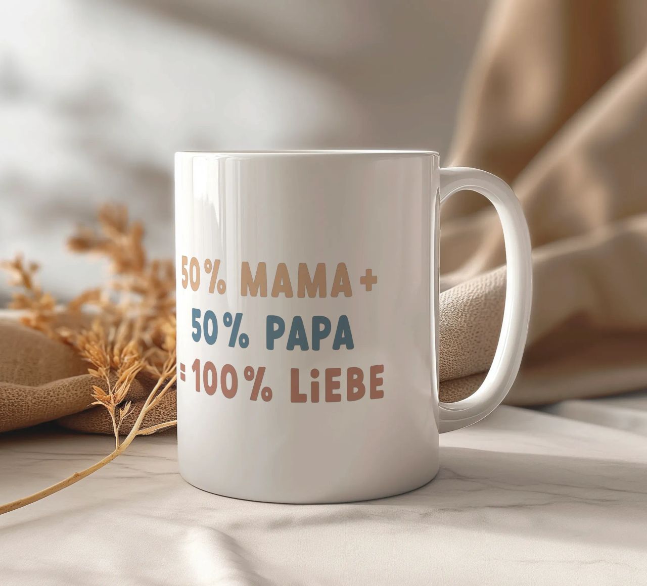 100% amore tazza in ceramica da Kartenliebe