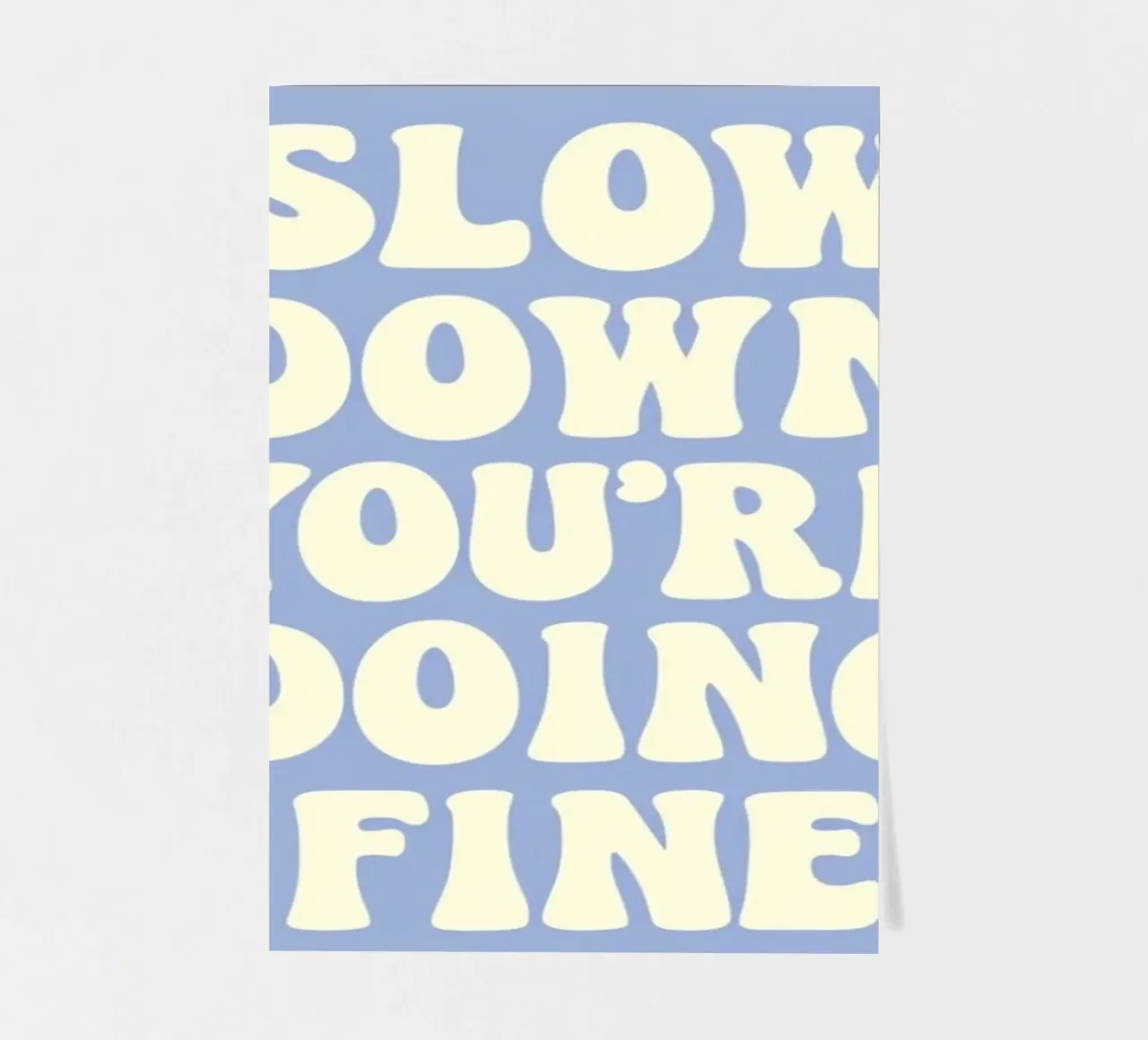Mach langsam, du machst das gut Stickerbogen von art quots shop