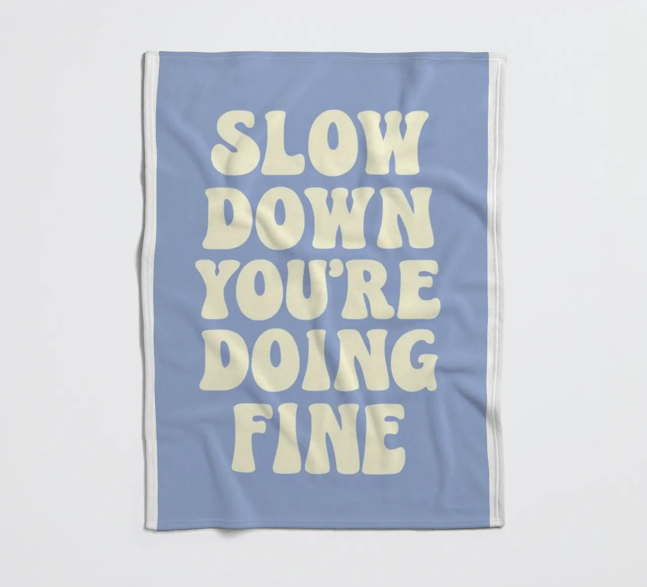 Mach langsam, du machst das gut Fleecedecke von art quots shop