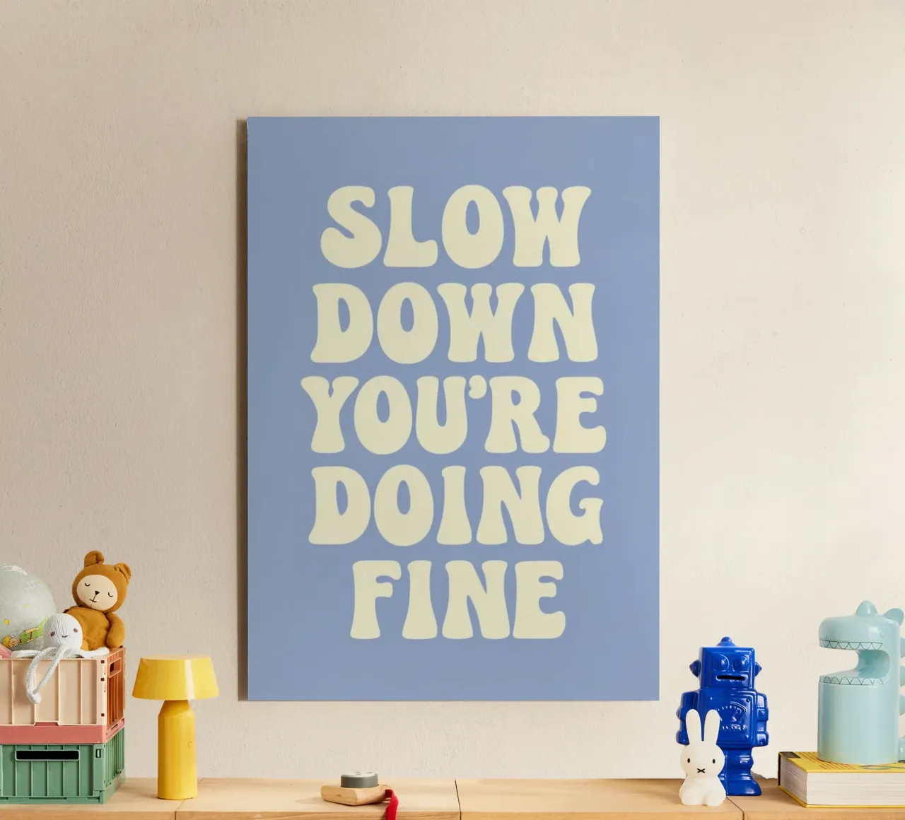Mach langsam, du machst das gut Alu-Dibond von art quots shop