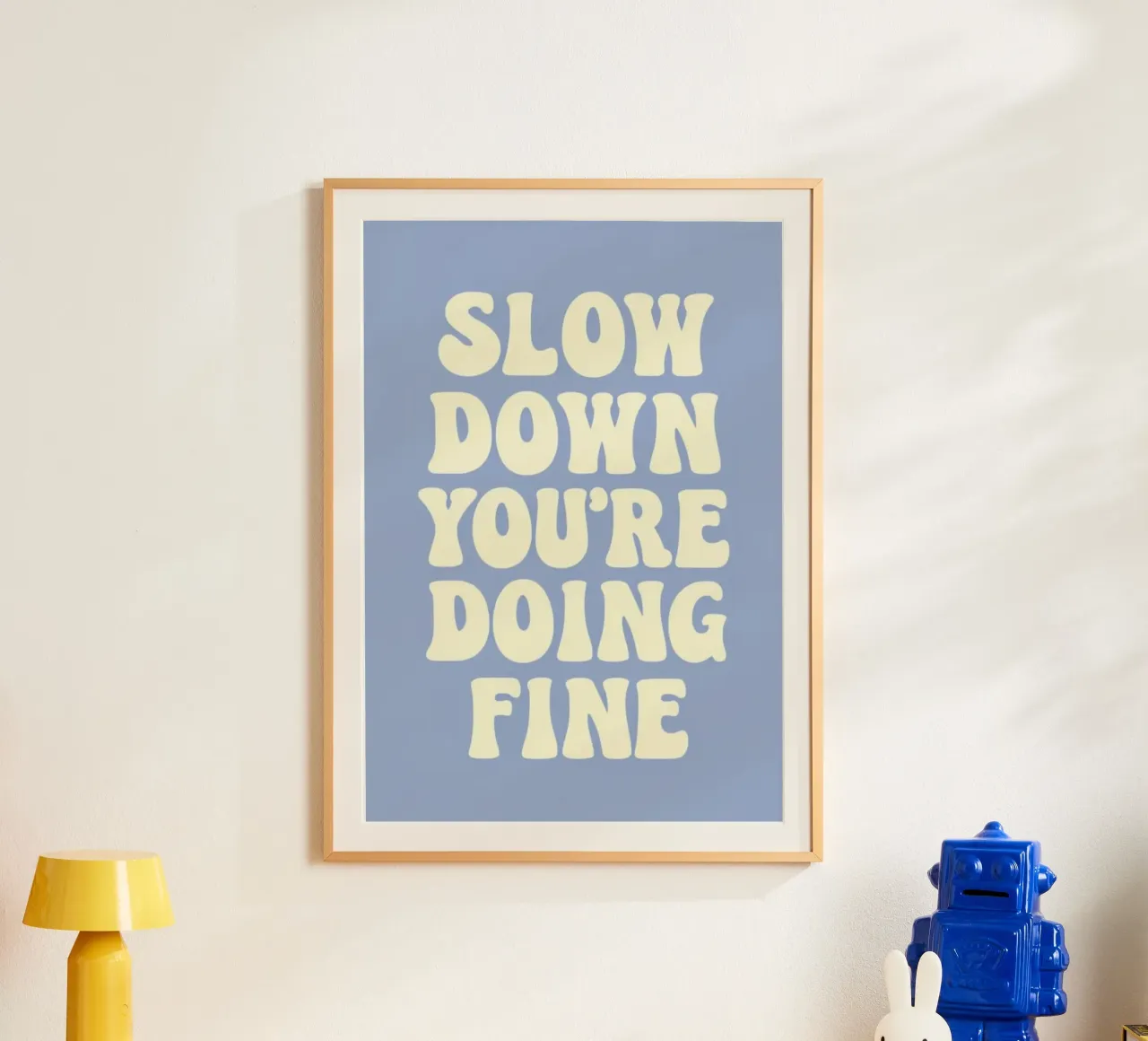 Ralentissez, vous vous en sortez bien poster de art quots shop