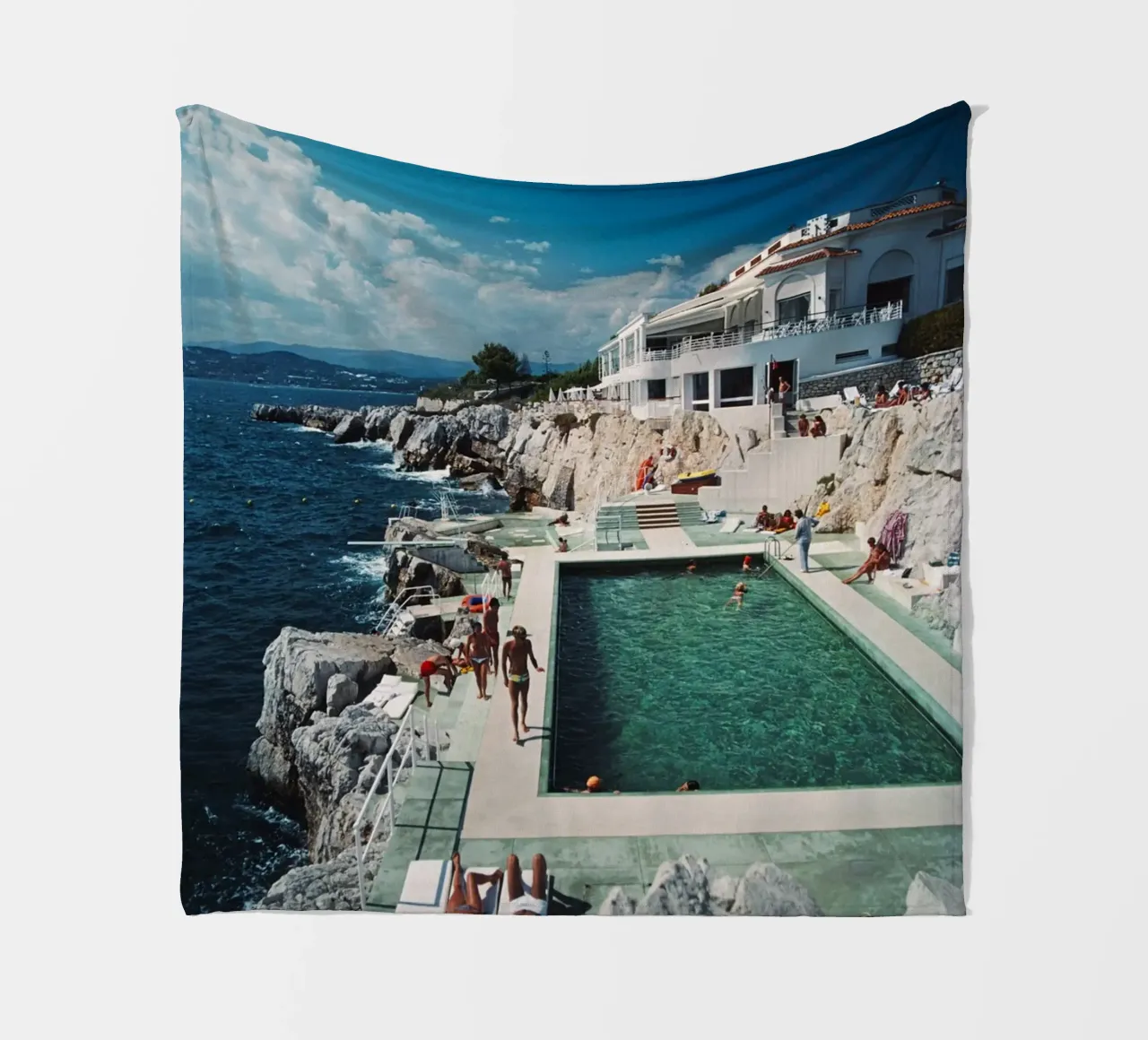 Slim Aarons Hotel Dup Cap coperta in pile da Mrs.Pamela