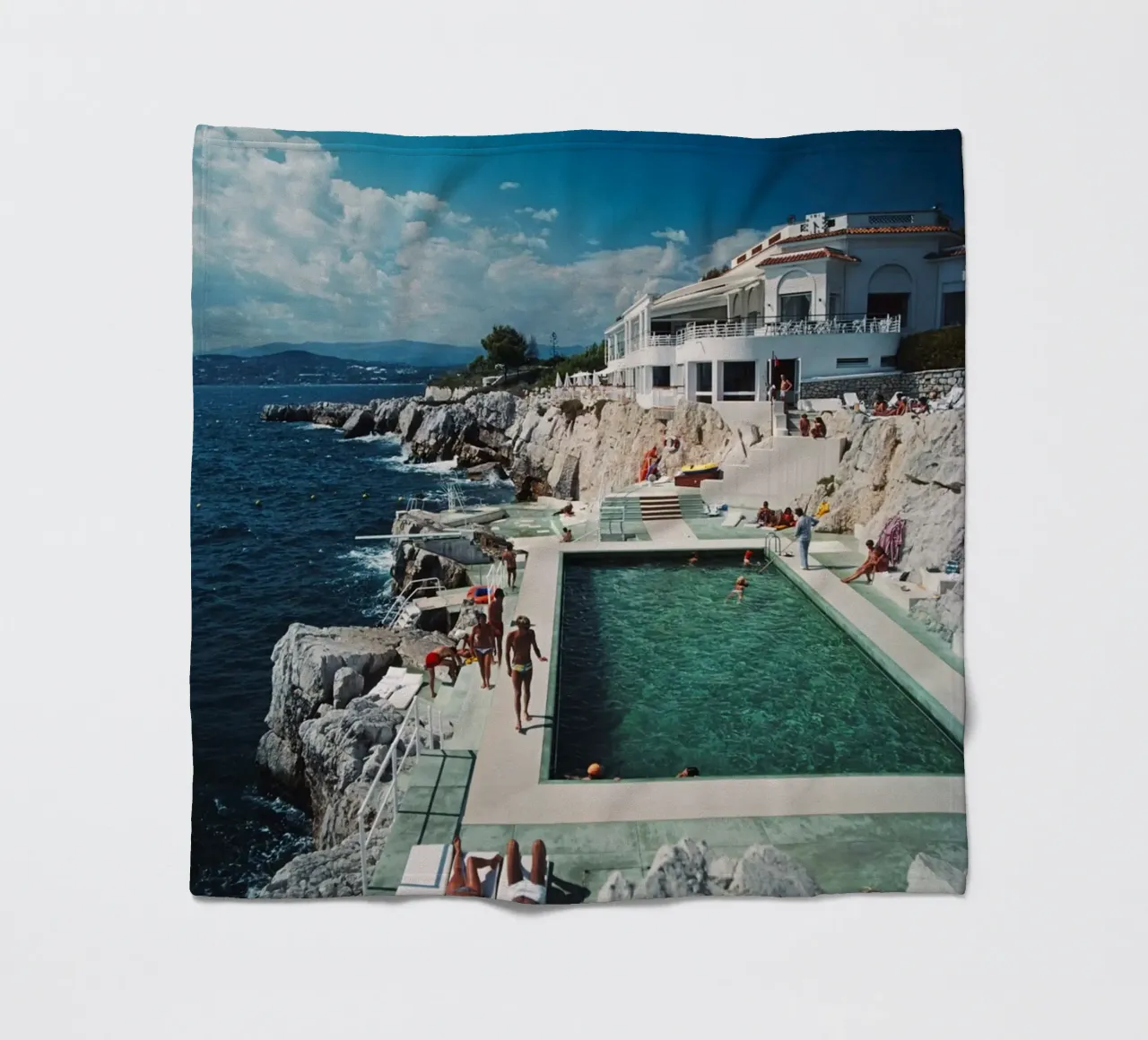 Slim Aarons Hotel Dup Cap coperta in pile da Mrs.Pamela