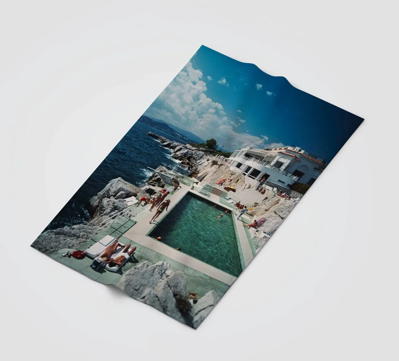 Slim Aarons Hotel Dup Cap coperta in pile da Mrs.Pamela