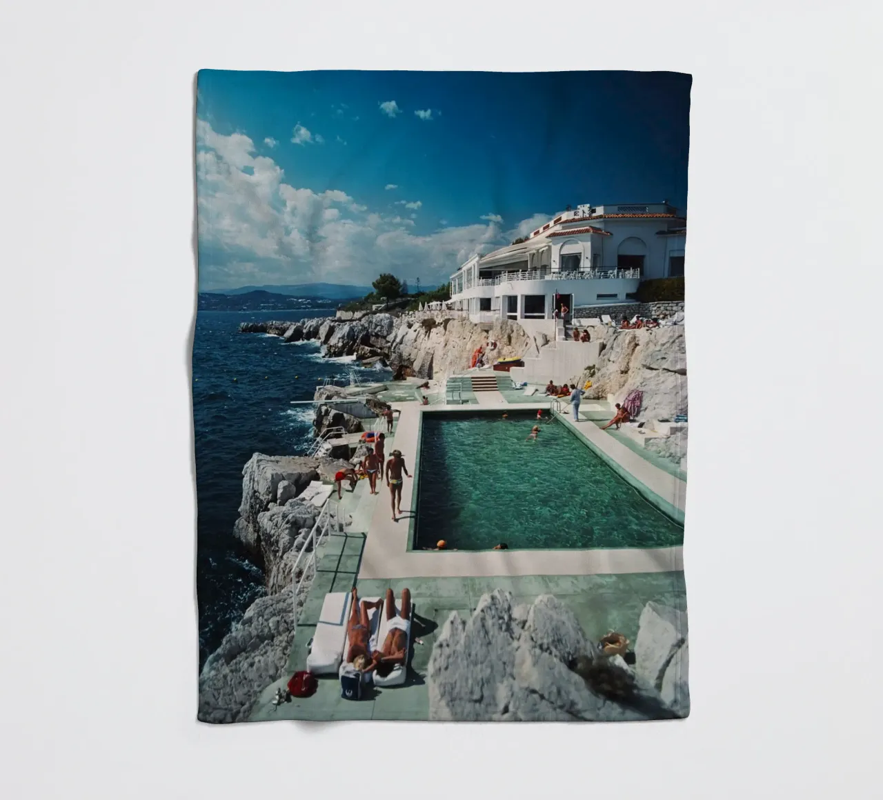 Slim Aarons Hotel Dup Cap coperta in pile da Mrs.Pamela