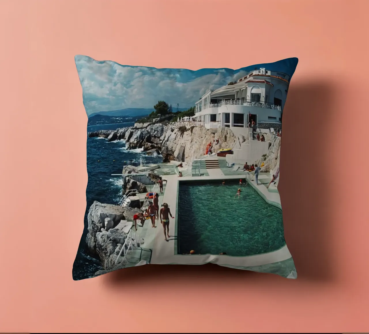Slim Aarons Hotel Dup Cap cuscino da Mrs.Pamela