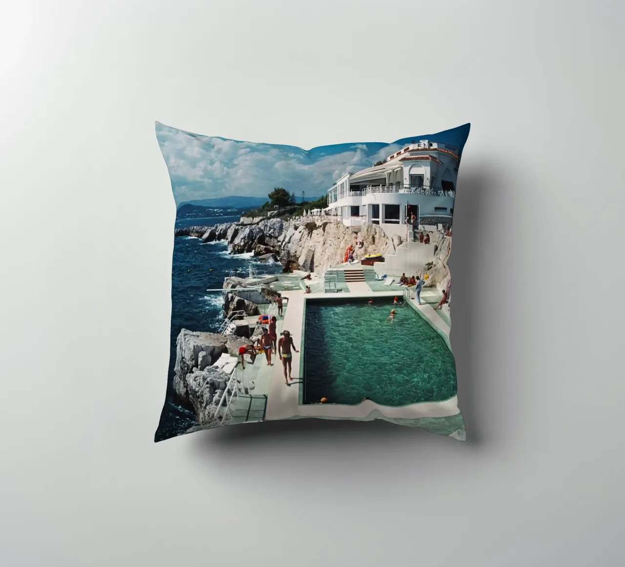 Slim Aarons Hotel Dup Cap cuscino da Mrs.Pamela